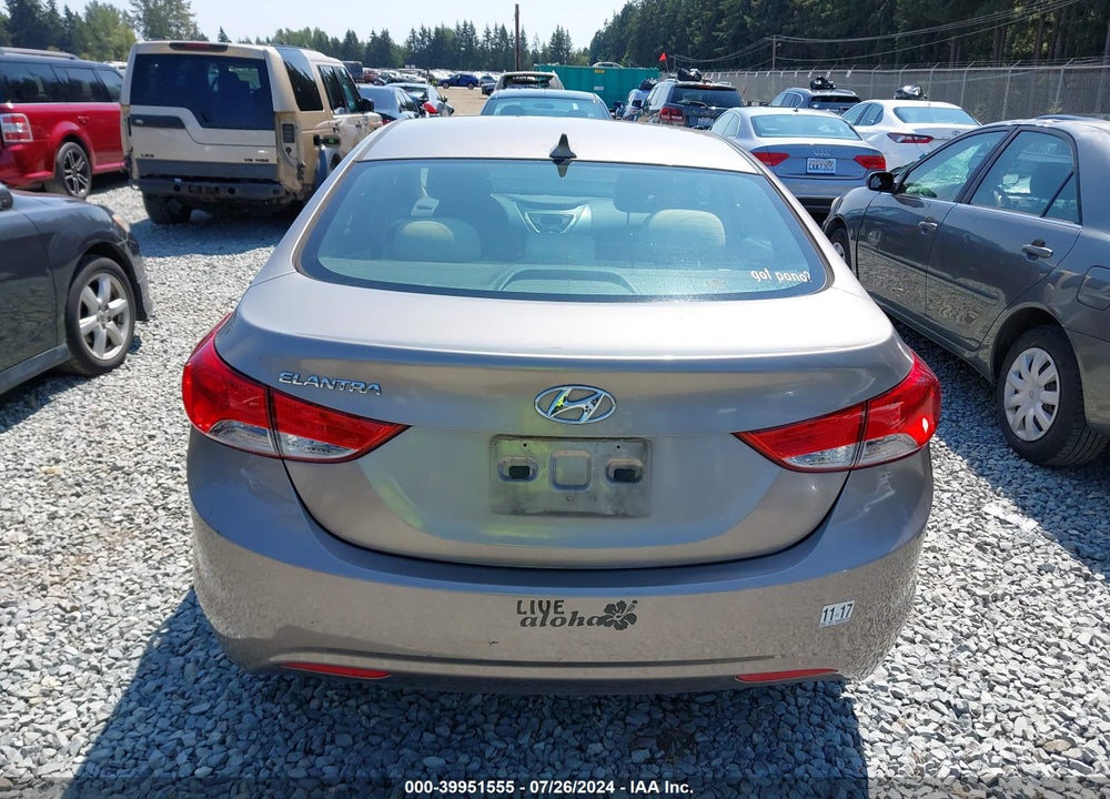 2012 HYUNDAI ELANTRA GLS VIN: 5NPDH4AE4CH113193