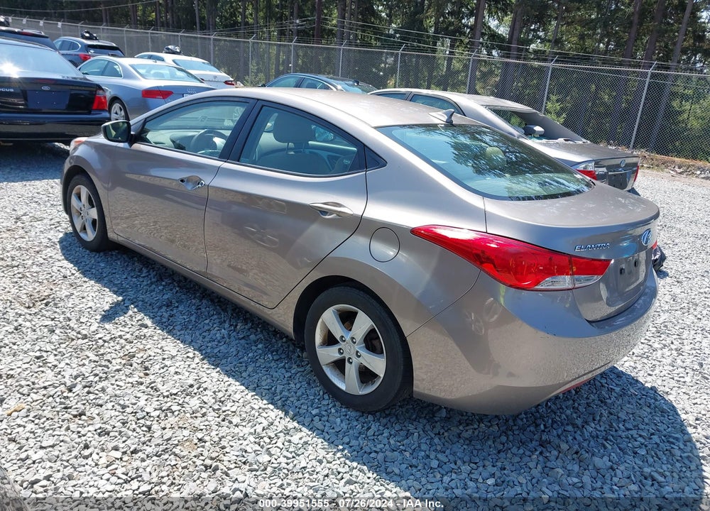 2012 HYUNDAI ELANTRA GLS VIN: 5NPDH4AE4CH113193