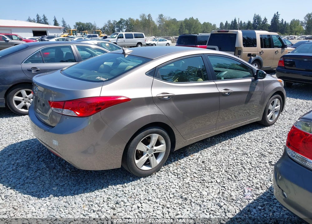 2012 HYUNDAI ELANTRA GLS VIN: 5NPDH4AE4CH113193