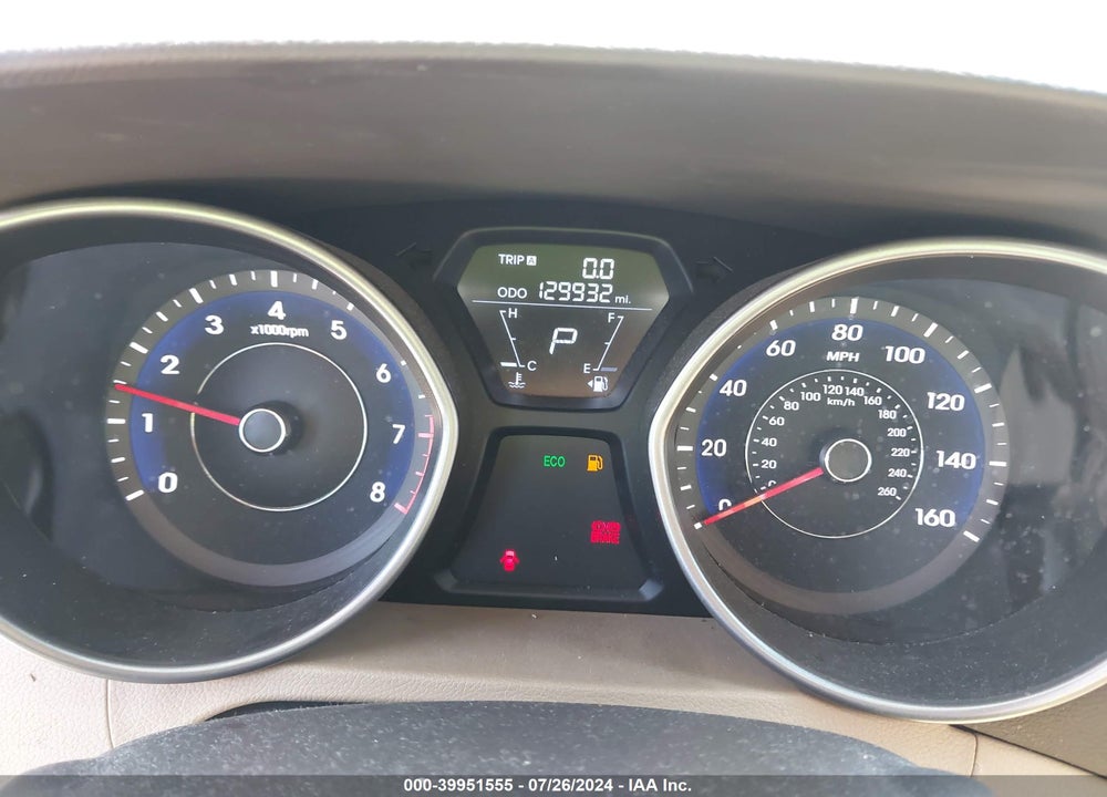 2012 HYUNDAI ELANTRA GLS VIN: 5NPDH4AE4CH113193