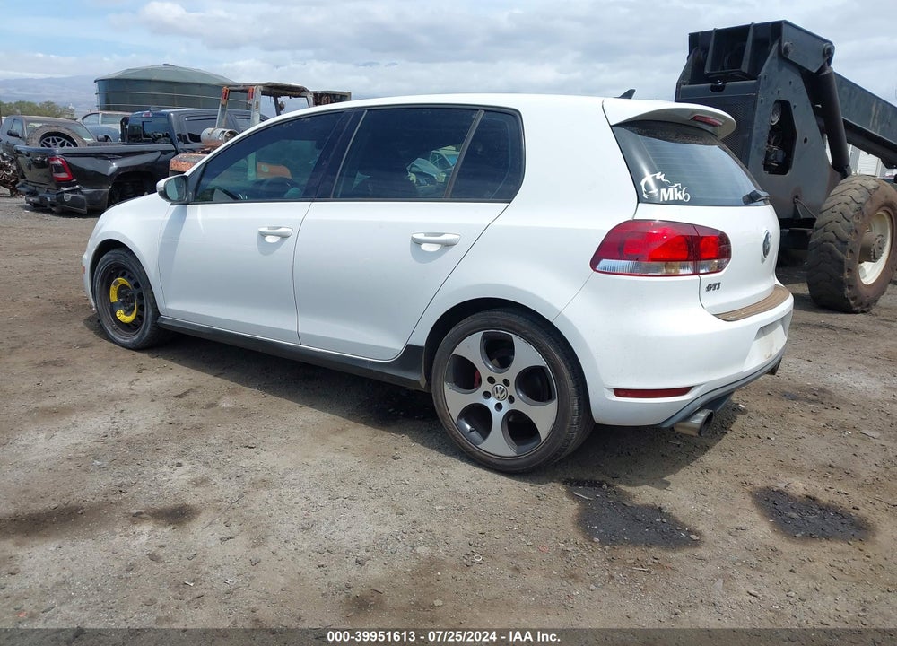 2013 VOLKSWAGEN GTI 4-DOOR VIN: WVWHV7AJXDW121853