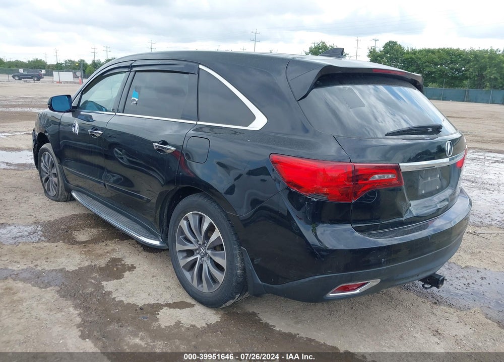 2015 ACURA MDX TECHNOLOGY PKG W/ENTERTAINMENT PKG VIN: 5FRYD4H60FB002704
