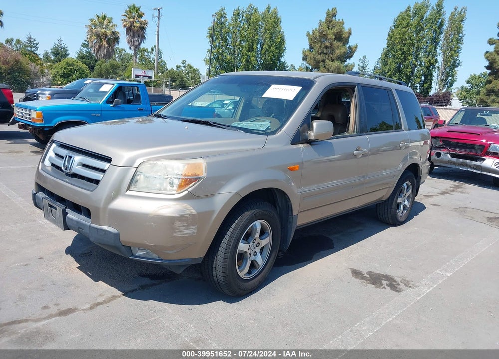 2007 HONDA PILOT EX-L VIN: 5FNYF18687B009928