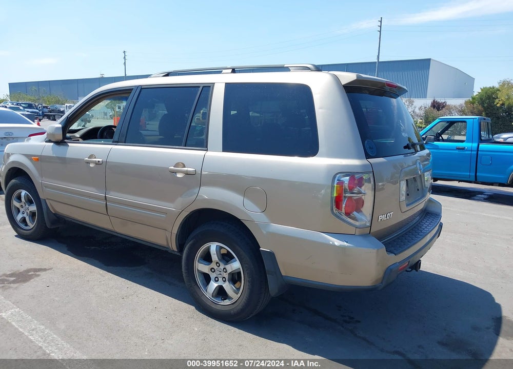 2007 HONDA PILOT EX-L VIN: 5FNYF18687B009928