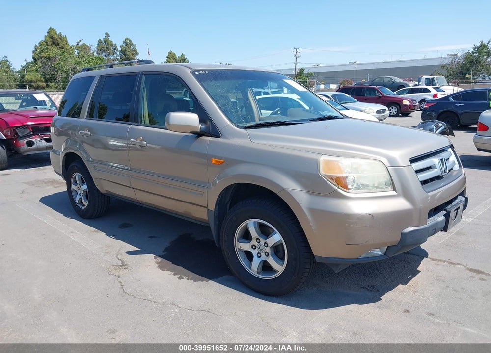 2007 HONDA PILOT EX-L VIN: 5FNYF18687B009928