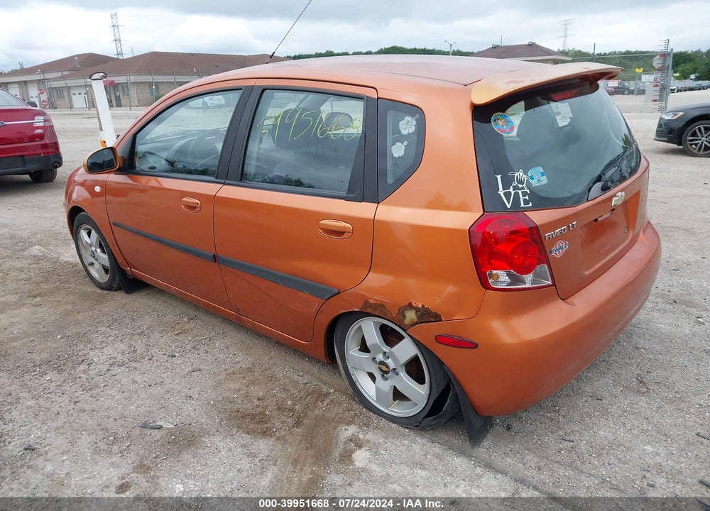 2006 CHEVROLET AVEO LT VIN: KL1TG66636B664529