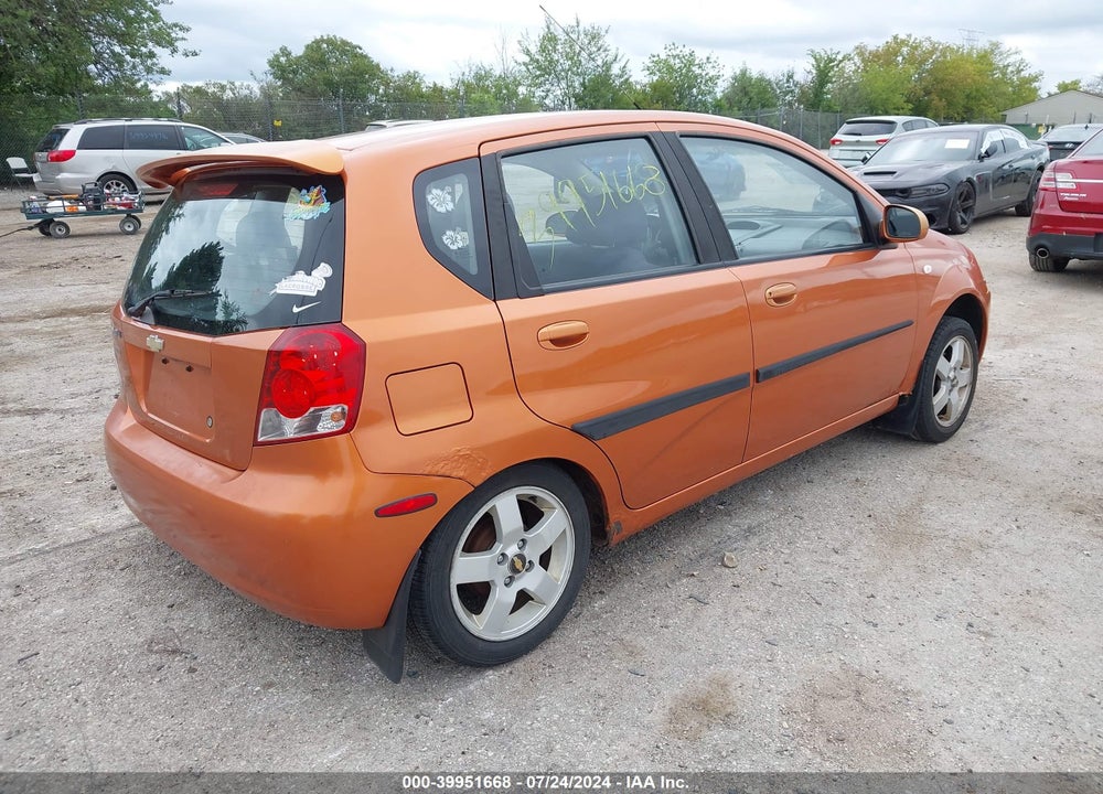 2006 CHEVROLET AVEO LT VIN: KL1TG66636B664529