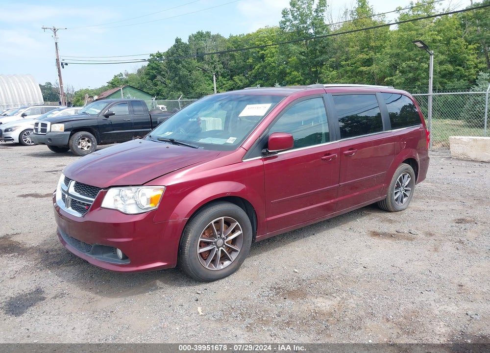 2017 DODGE GRAND CARAVAN SXT VIN: 2C4RDGCG5HR842945
