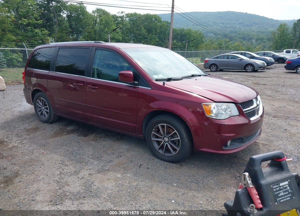 2017 DODGE GRAND CARAVAN SXT VIN: 2C4RDGCG5HR842945