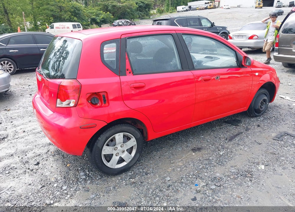 2006 CHEVROLET AVEO LS VIN: KL1TD66676B524539