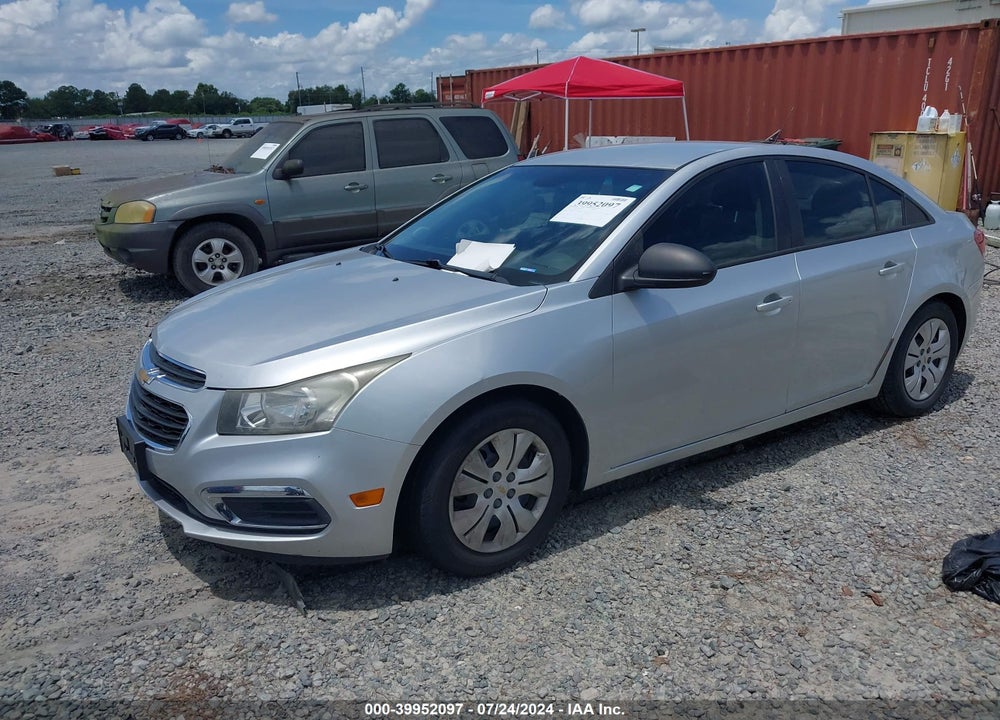 2015 CHEVROLET CRUZE LS AUTO VIN: 1G1PA5SH2F7190551