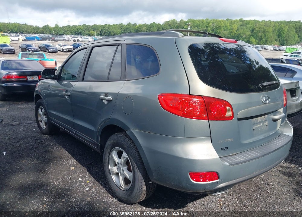 2007 HYUNDAI SANTA FE GLS VIN: KM8SG13D97U124078