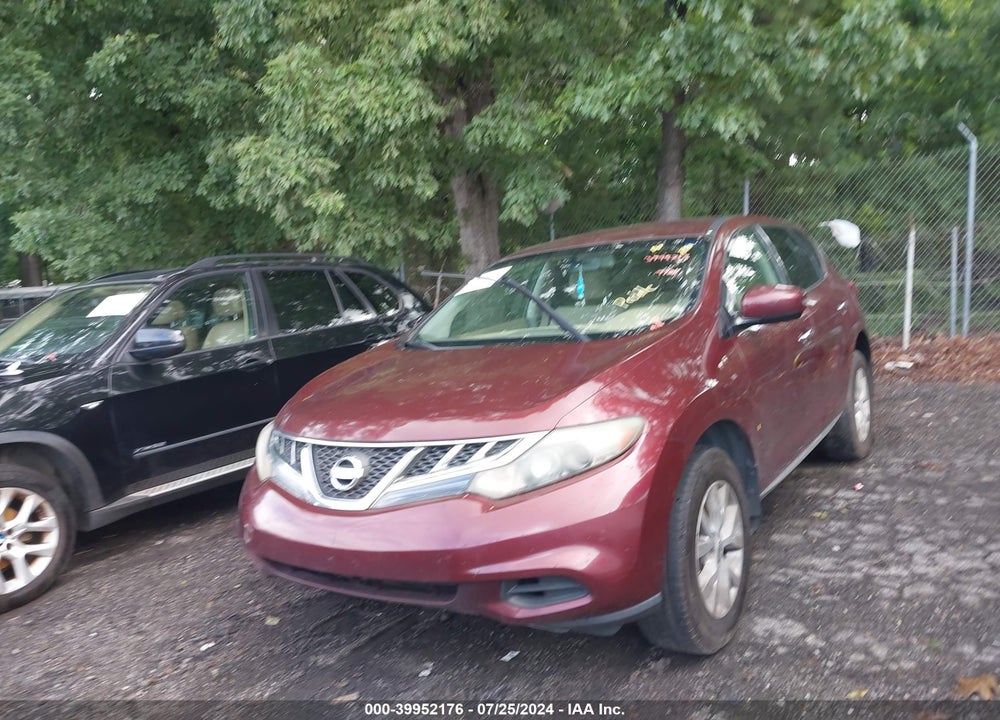 2011 NISSAN MURANO S VIN: JN8AZ1MU0BW053623
