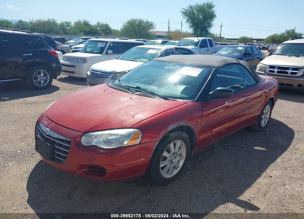 2006 CHRYSLER SEBRING GTC VIN: 1C3EL75R76N153844