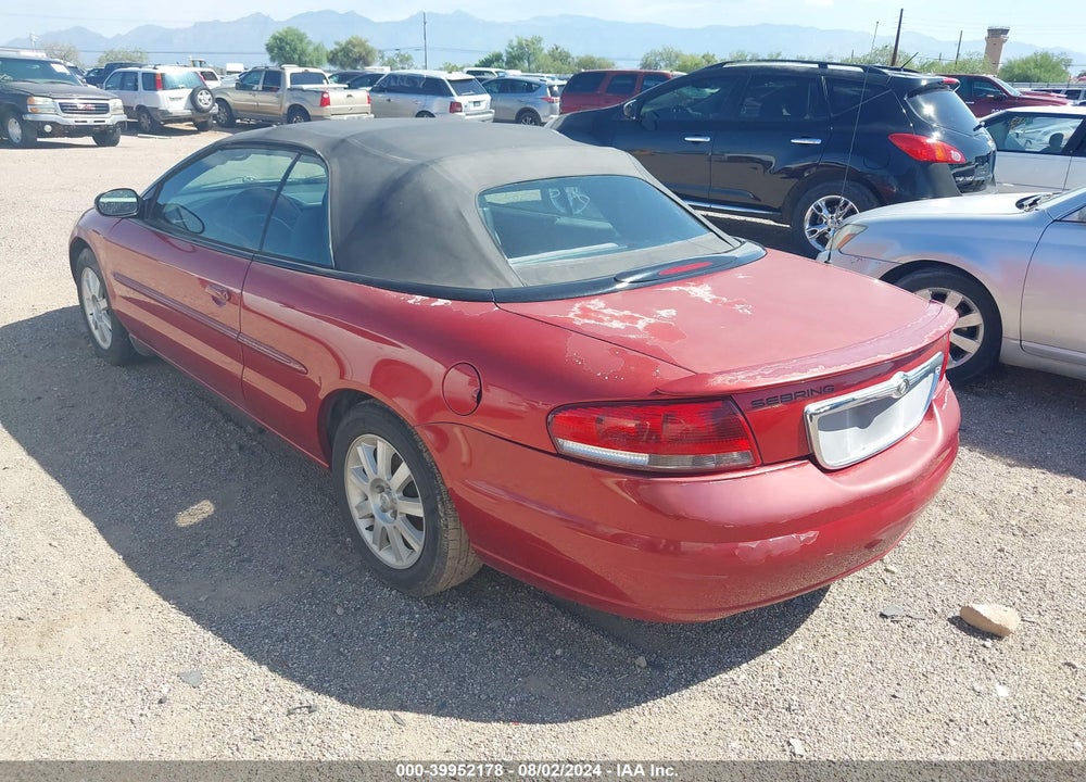 2006 CHRYSLER SEBRING GTC VIN: 1C3EL75R76N153844