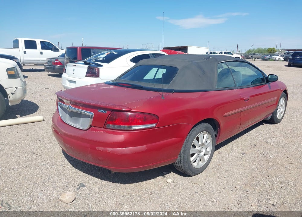 2006 CHRYSLER SEBRING GTC VIN: 1C3EL75R76N153844