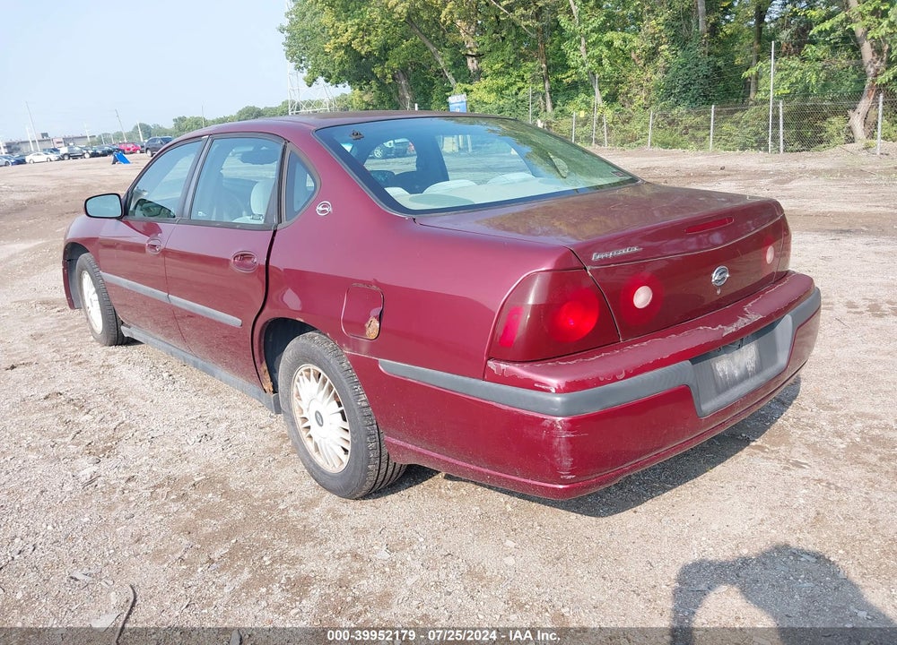 2002 CHEVROLET IMPALA VIN: 2G1WF55E129329169
