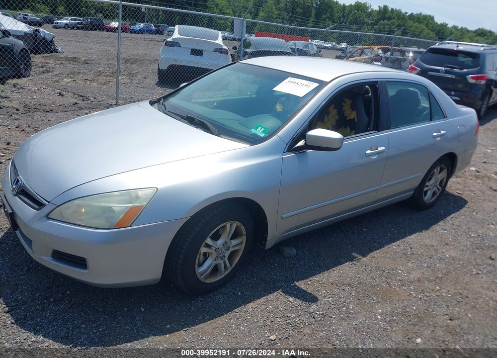 2007 HONDA ACCORD 2.4 SE VIN: 1HGCM56387A065586