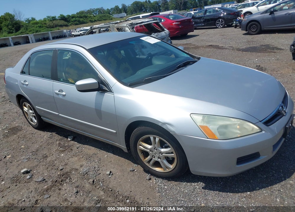 2007 HONDA ACCORD 2.4 SE VIN: 1HGCM56387A065586