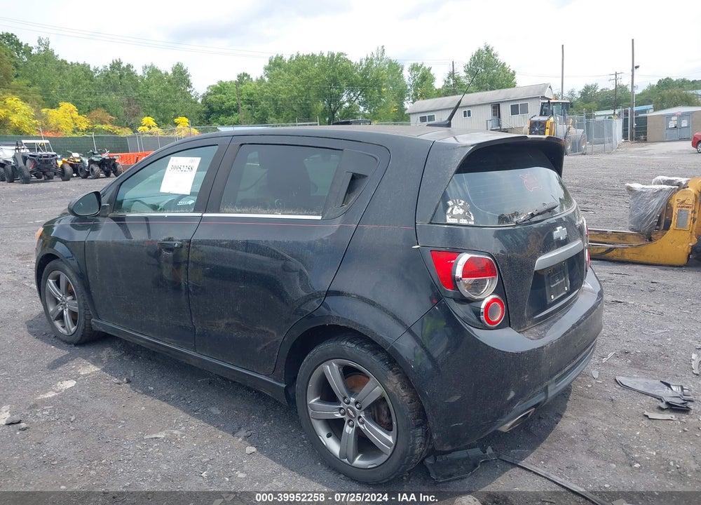 2013 CHEVROLET SONIC RS MANUAL VIN: 1G1JH6SB4D4164650