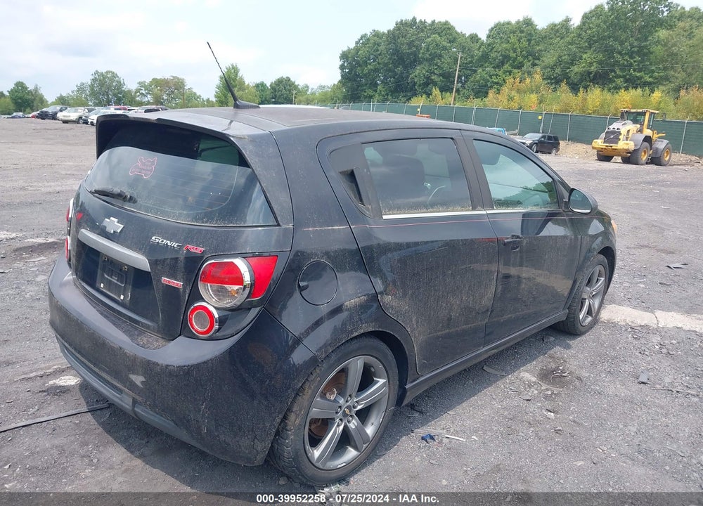 2013 CHEVROLET SONIC RS MANUAL VIN: 1G1JH6SB4D4164650