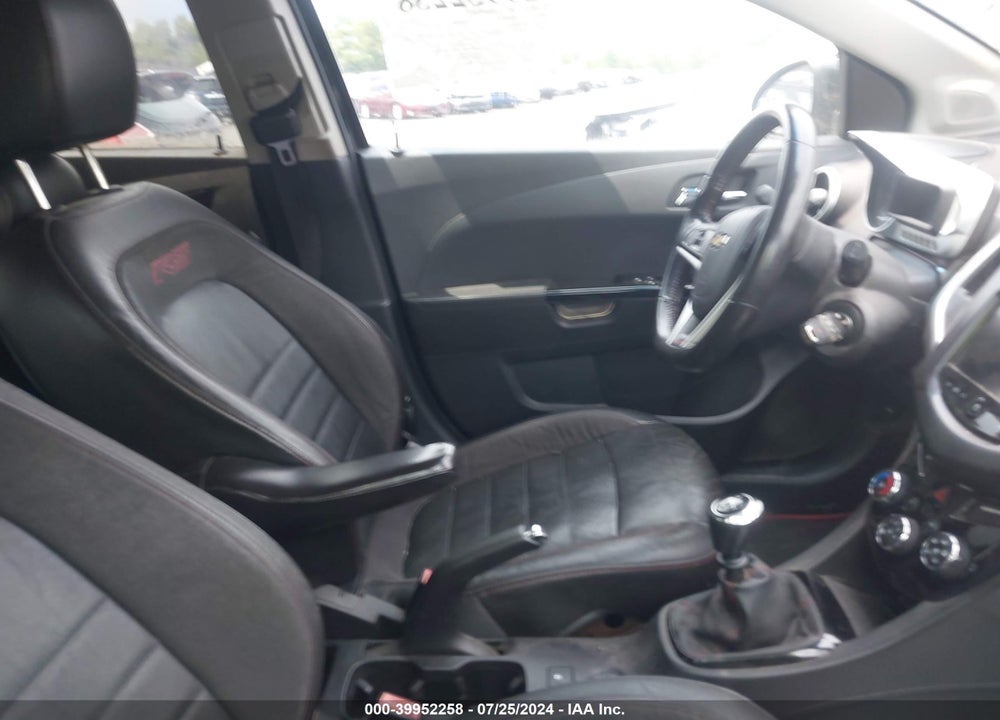2013 CHEVROLET SONIC RS MANUAL VIN: 1G1JH6SB4D4164650