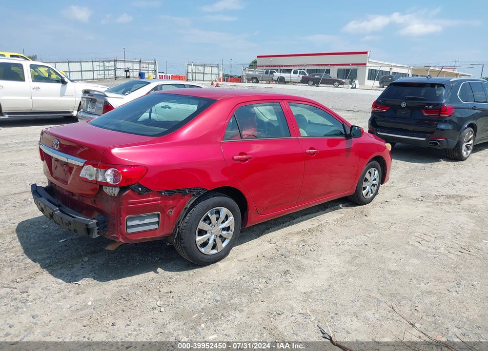 2013 TOYOTA COROLLA L VIN: 2T1BU4EE5DC960144