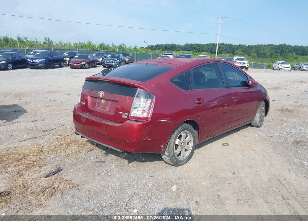 2004 TOYOTA PRIUS VIN: JTDKB22U840098604