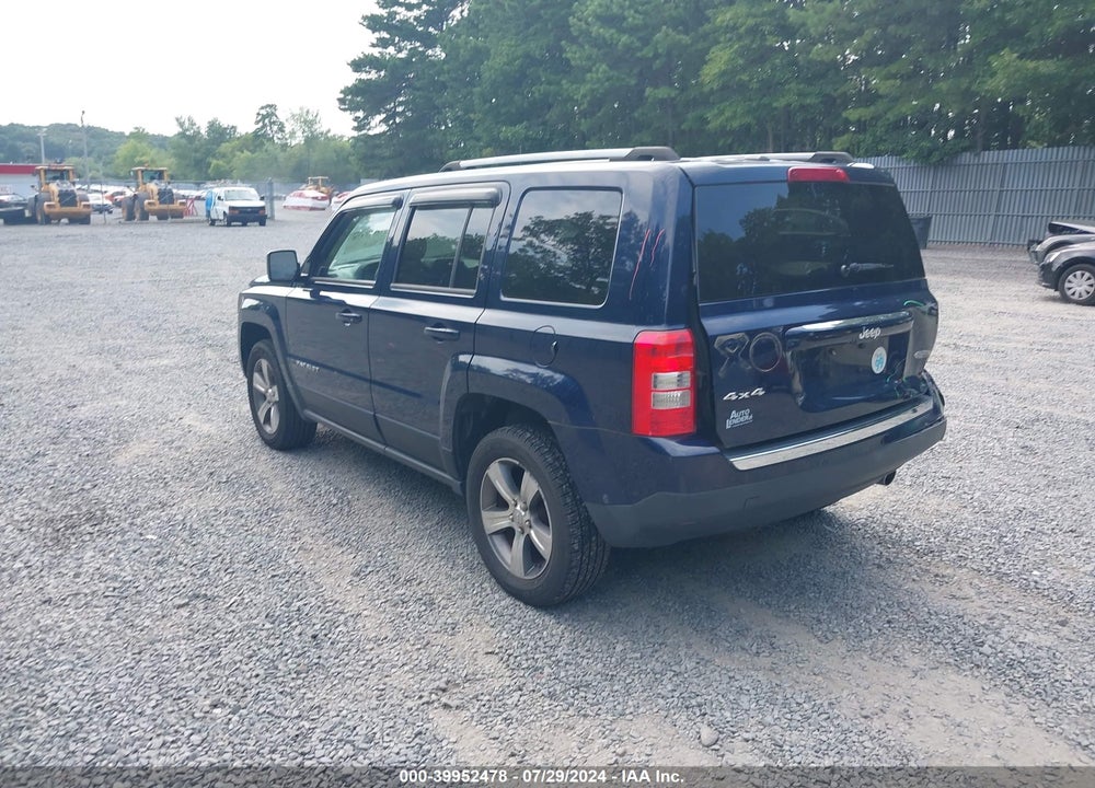 2017 JEEP PATRIOT HIGH ALTITUDE 4X4 VIN: 1C4NJRFB9HD127642