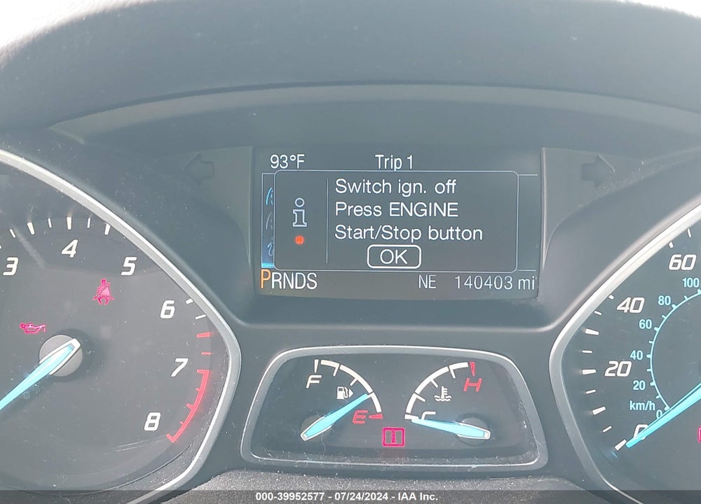 2014 FORD ESCAPE TITANIUM VIN: 1FMCU9JX8EUC18586