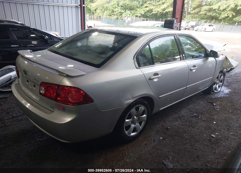 2008 KIA OPTIMA LX VIN: KNAGE123X85222442