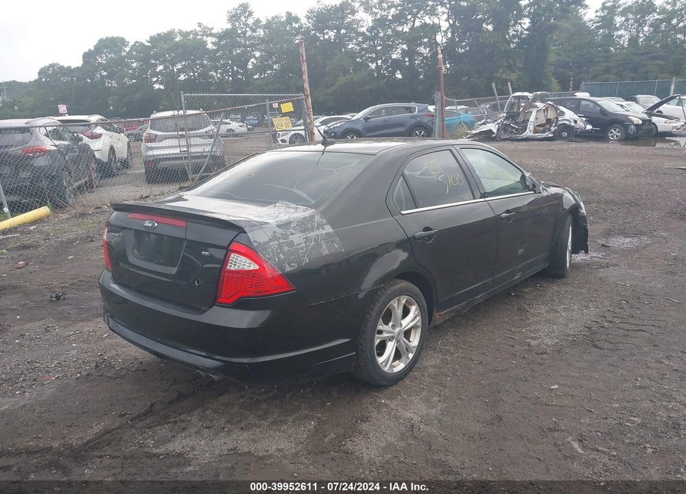 2012 FORD FUSION SE VIN: 3FAHP0HA3CR241878