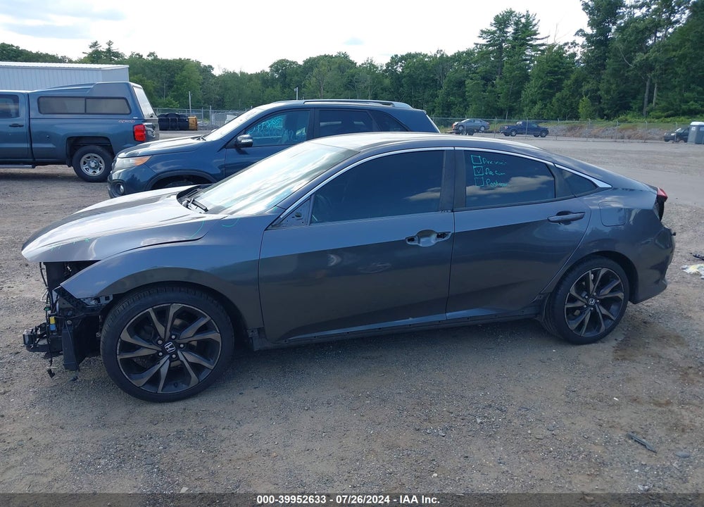 2019 HONDA CIVIC SPORT VIN: 2HGFC2F88KH584092