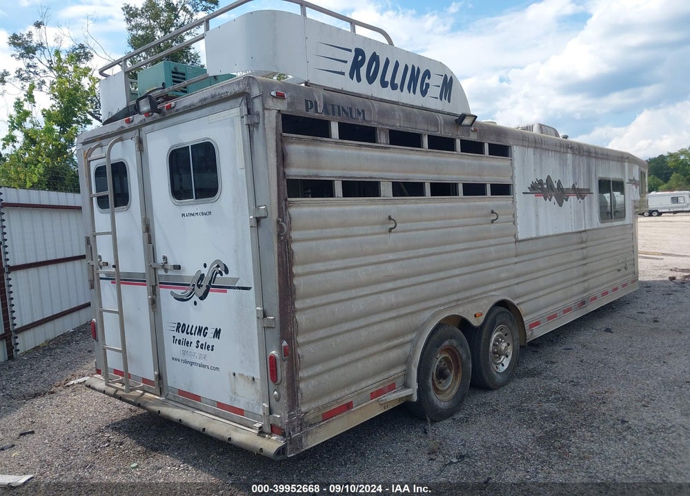 2006 PLATINUM HORSE TRAILER VIN: 5HMXG242361002787