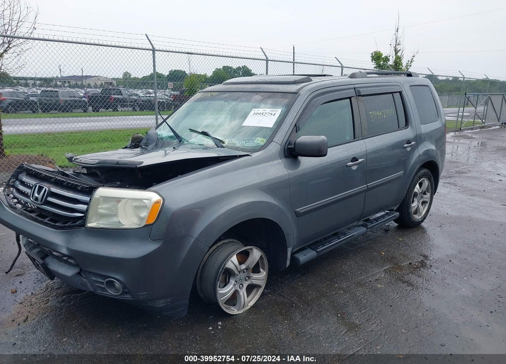 2012 HONDA PILOT EX-L VIN: 5FNYF4H55CB023997
