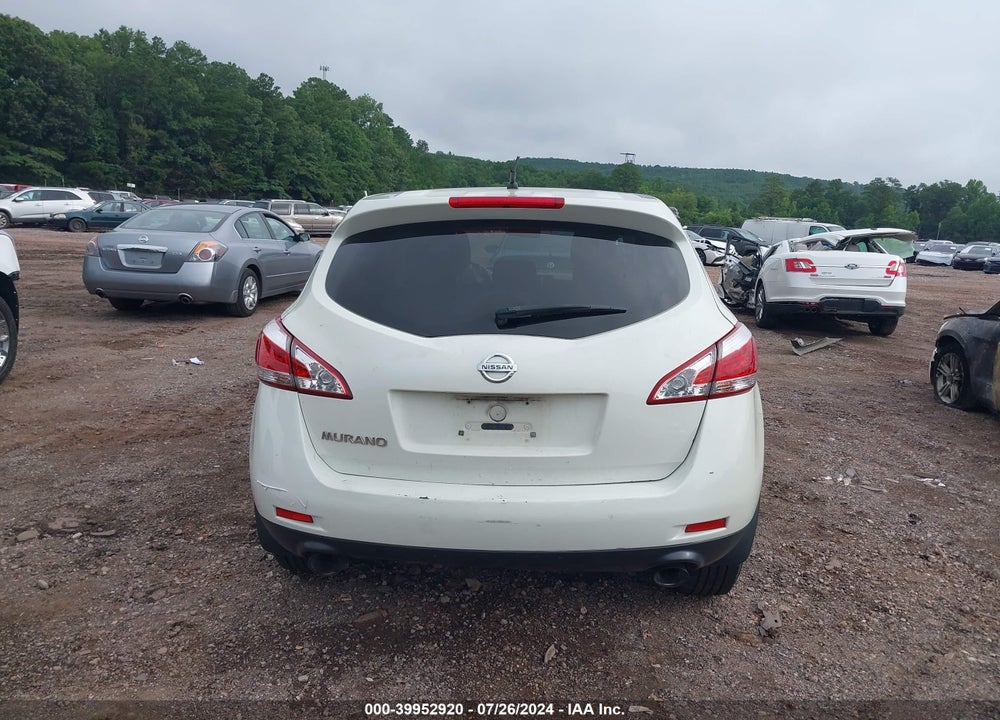 2011 NISSAN MURANO VIN: JN8AZ1MU4BW050739