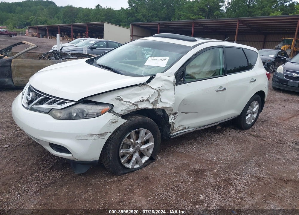 2011 NISSAN MURANO VIN: JN8AZ1MU4BW050739