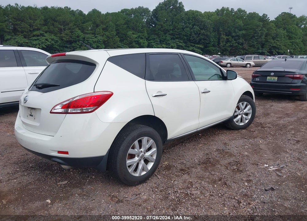 2011 NISSAN MURANO VIN: JN8AZ1MU4BW050739