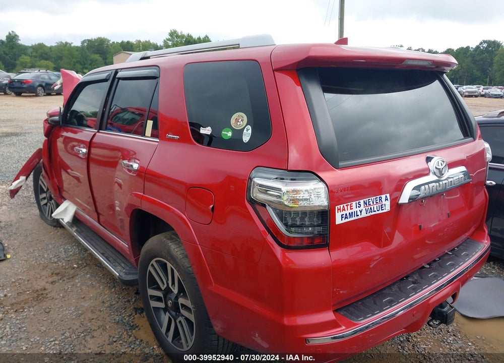 2020 TOYOTA 4RUNNER LIMITED VIN: JTEBU5JR2L5817500
