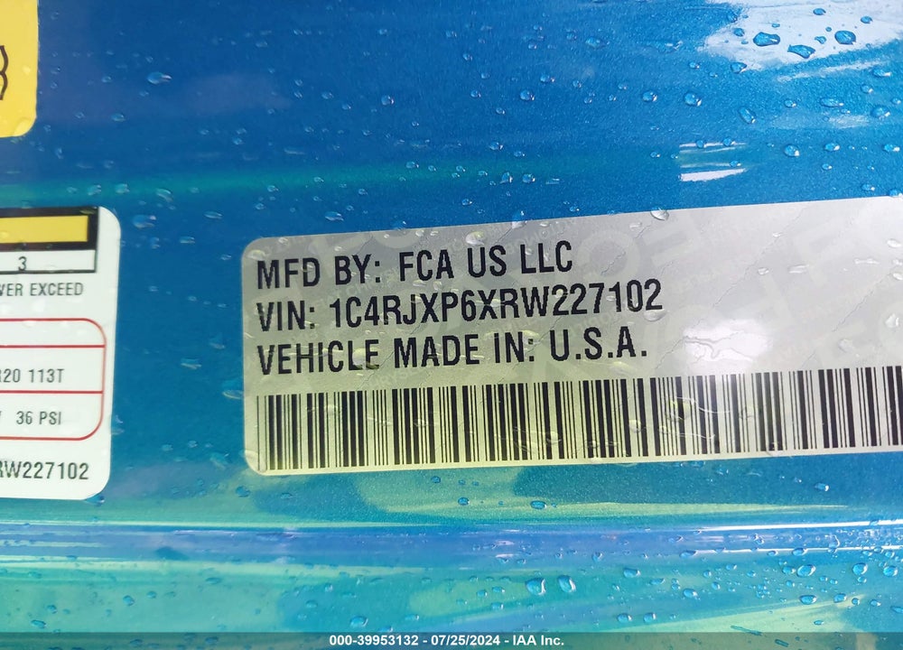2024 JEEP WRANGLER 4XE SAHARA 4XE VIN: 1C4RJXP6XRW227102