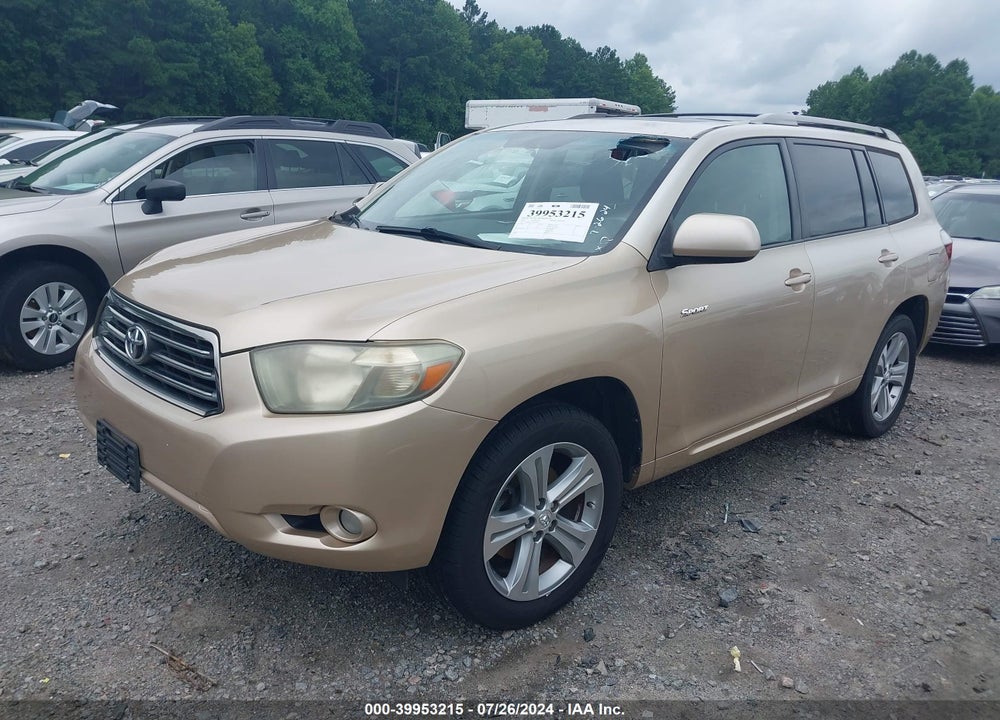 2008 TOYOTA HIGHLANDER SPORT VIN: JTEDS43A382001999