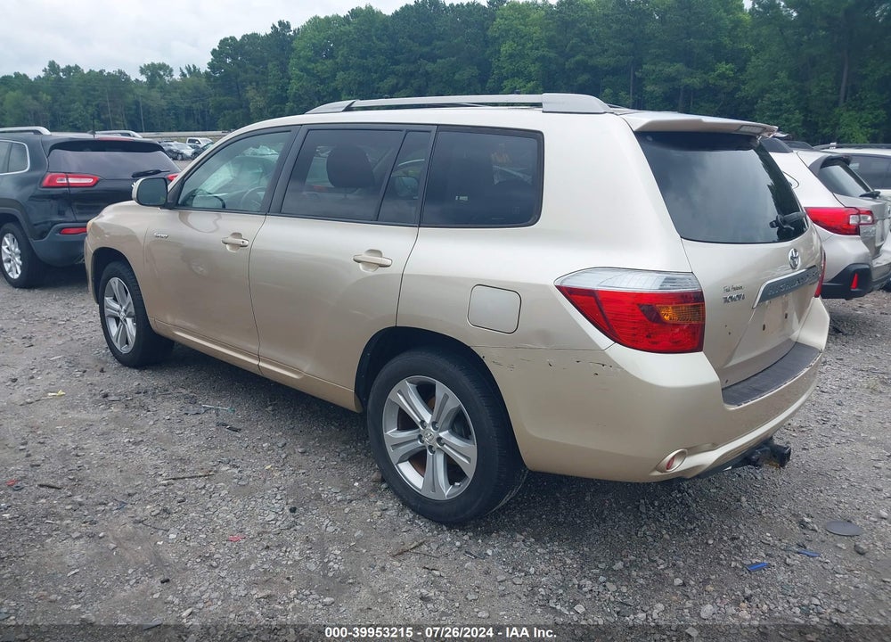 2008 TOYOTA HIGHLANDER SPORT VIN: JTEDS43A382001999
