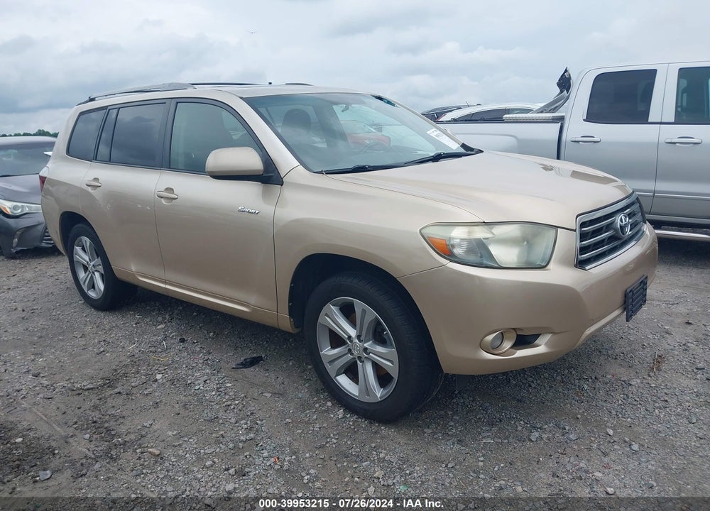 2008 TOYOTA HIGHLANDER SPORT VIN: JTEDS43A382001999