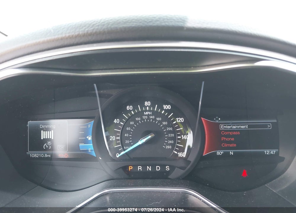 2016 FORD FUSION SE VIN: 3FA6P0H7XGR395389