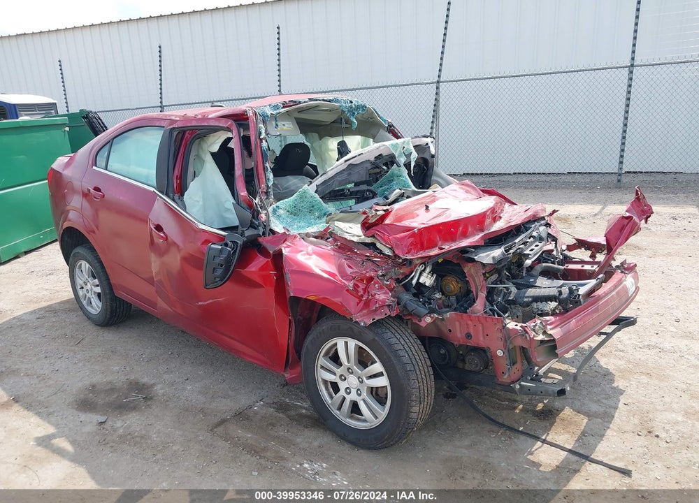 2014 CHEVROLET SONIC LT AUTO VIN: 1G1JC5SH8E4211421
