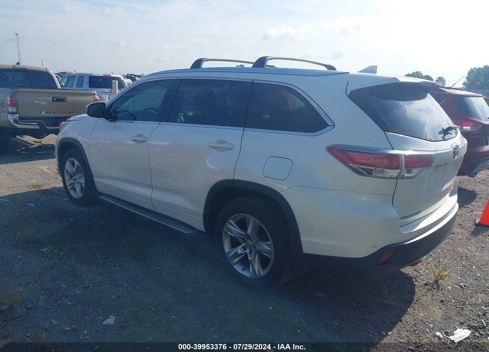 2014 TOYOTA HIGHLANDER LIMITED V6 VIN: 5TDYKRFH3ES022030