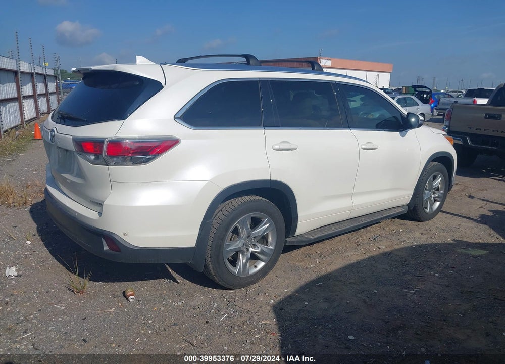 2014 TOYOTA HIGHLANDER LIMITED V6 VIN: 5TDYKRFH3ES022030