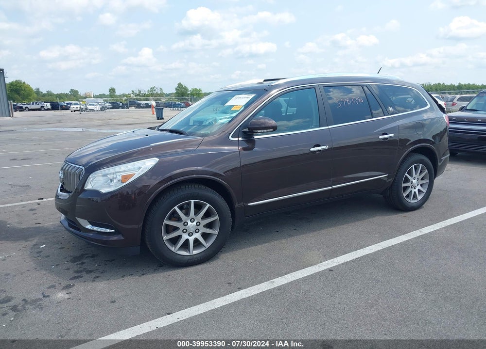 2017 BUICK ENCLAVE LEATHER VIN: 5GAKVBKD8HJ149625