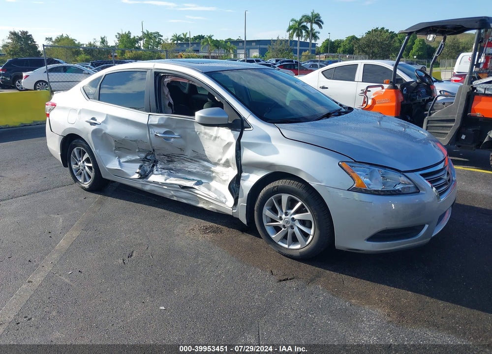 2015 NISSAN SENTRA SV VIN: 3N1AB7AP4FY254833