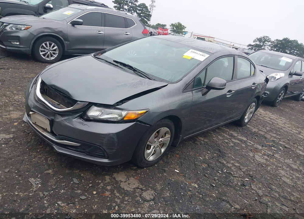 2013 HONDA CIVIC LX VIN: 19XFB2F5XDE078947